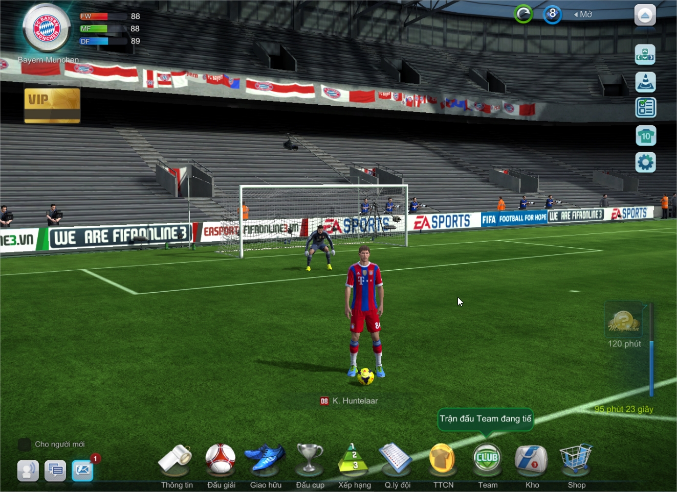 Giao diện Fifa Online 4